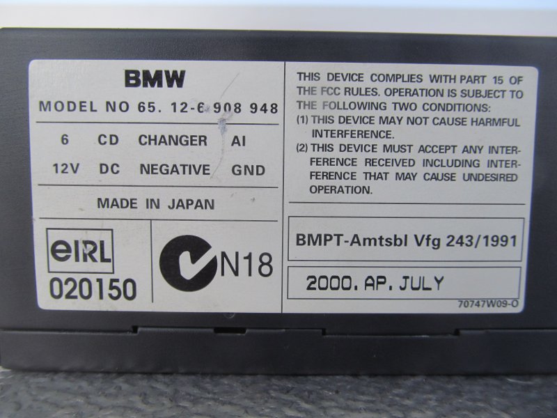 СД-чейнджер BMW 3-Series E46 M52B25TU