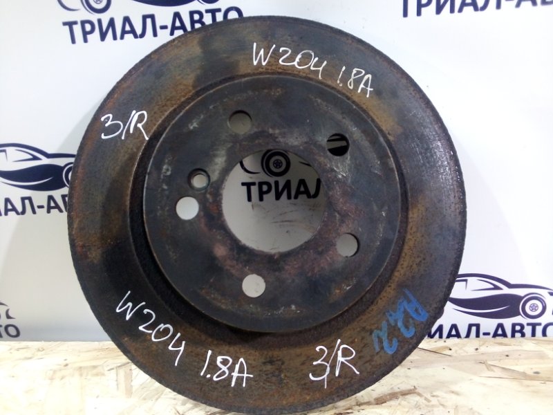 Диск тормозной задний Mercedes C-Class 2007-2014 W204 OM271950 2.0 Kompressor A2044230512 контрактная