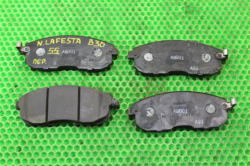 Тормозные колодки переднее Nissan Lafesta B30 MR20DE AY040NS119 контрактная