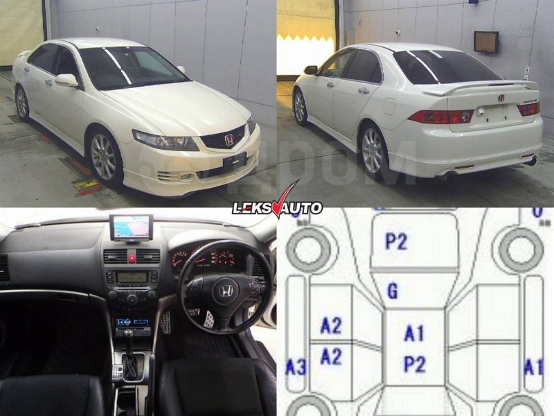 Накладки на передние крылья (парой) Accord 2006 CL9 K24A2