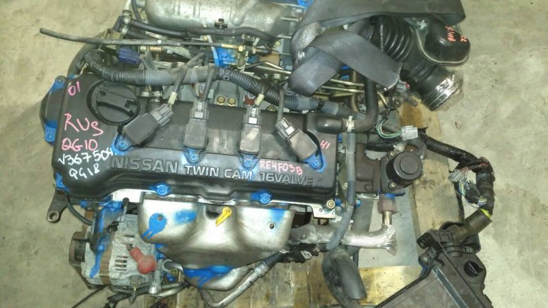 Контрактный двигатель Nissan Bluebird 1.8 QG18DE 120 л.с.