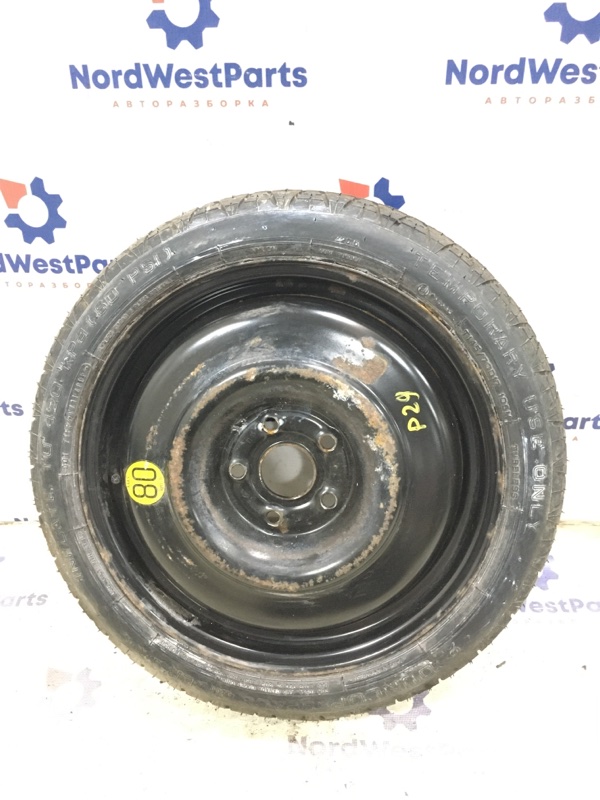 Колесо запасное (таблетка докатка) R17 5X114.3 4J ET35 DIA60 Toyota Avensis (T270) 02.2009 2.0 1ADFTV 4261105360 контрактная