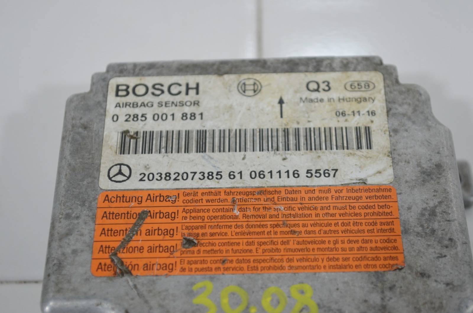 Блок управления AIR BAG C-Class 2000-2007 W203