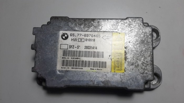 Блок управления AIR BAG BMW 5-Series 2006 E60 N52B25A 6577-6976465 Б/У