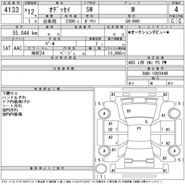 Двигатель ODYSSEY RA3 F23A