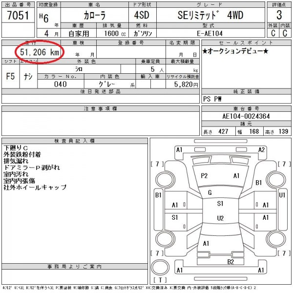 Двигатель COROLLA 1994 AE104 4A-FE