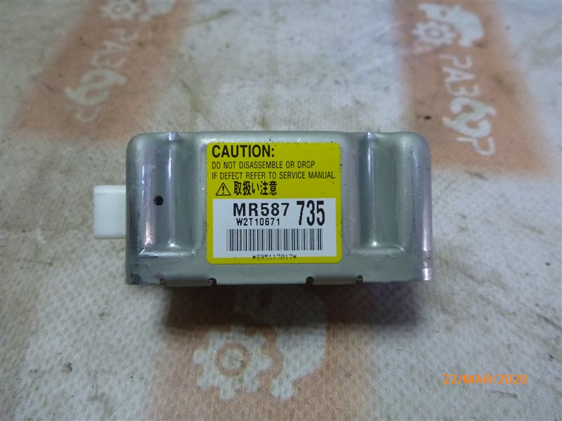 Датчик airbag Mitsubishi Outlander 2005 CU5W 4G69 mr587735 Б/У