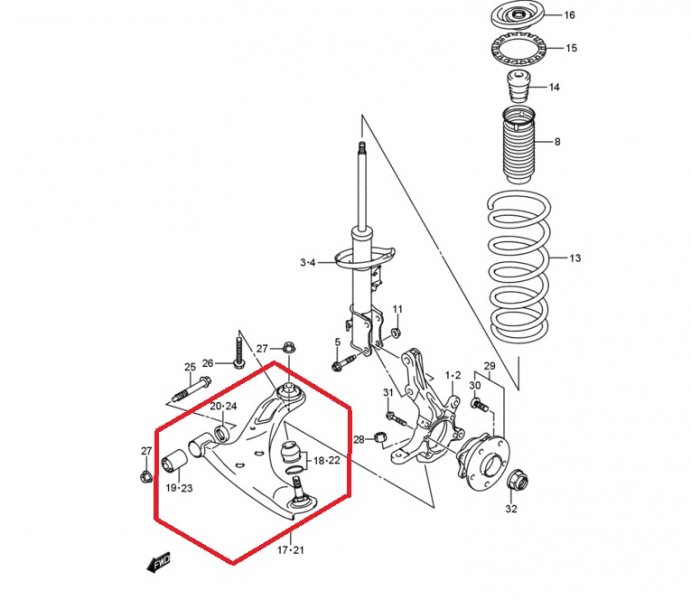 Схема подвески сузуки гранд витара хл 7