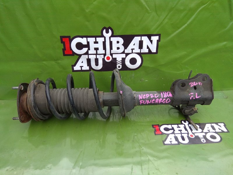 Стойка передняя TOYOTA FUNCARGO NCP20 2NZ-FE 48510-59195 контрактная