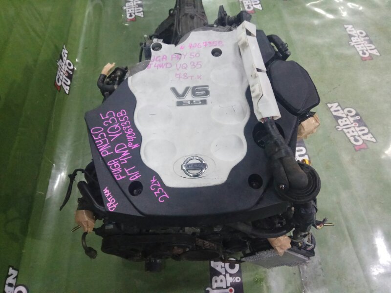 Двигатель NISSAN FUGA PNY50 VQ35DE контрактная