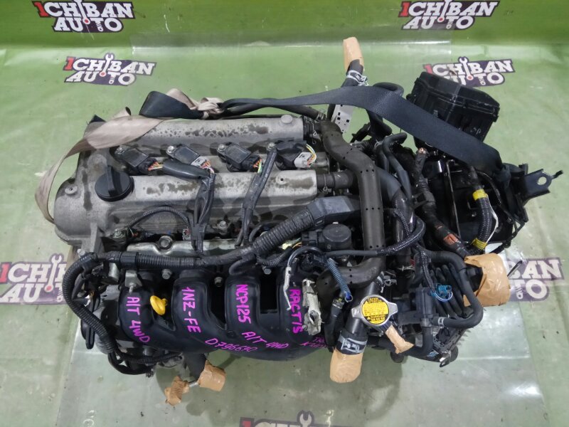 Двигатель TOYOTA RACTIS NCP125 1NZ-FE 19000-21851 контрактная