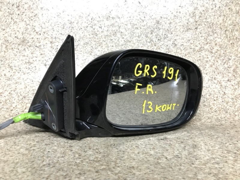 Зеркало переднее правое LEXUS GS350 2007 GRS191 2GR-FSE контрактная