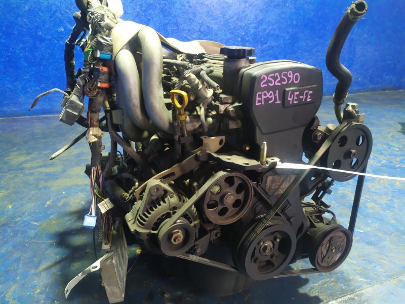 Двигатель TOYOTA STARLET 1996 EP91 4E-FE 19000-11710 контрактная