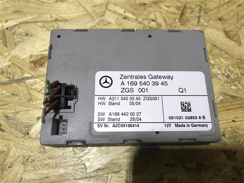 Блок управления ZGW ZGS Mercedes-Benz A-Class W169 2005 W169 A1695403945 контрактная