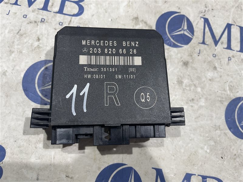 Блок управления двери задний правый Mercedes-Benz C-Class W203 2002 W203 112.912 A2038206626 контрактная