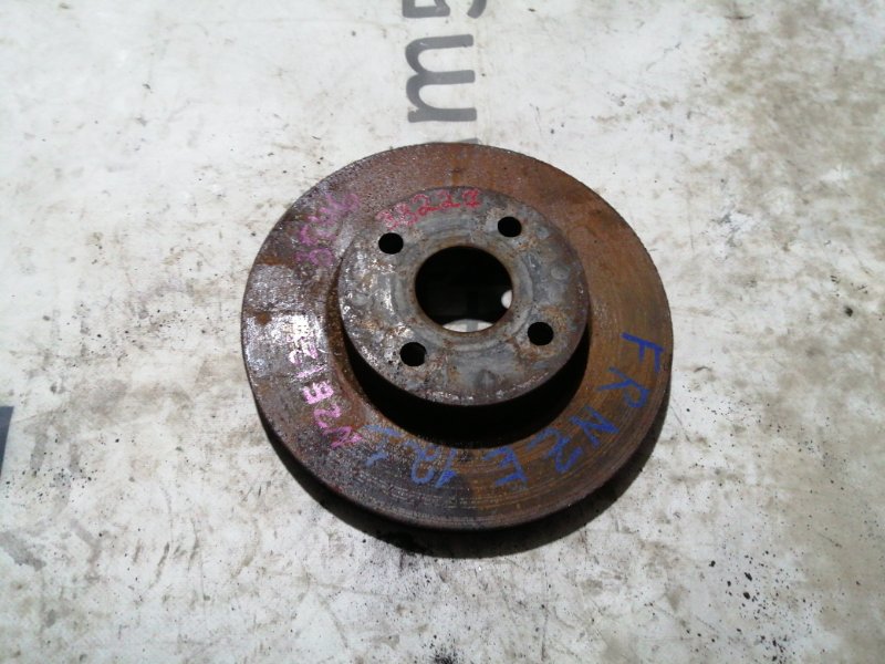 Тормозной диск передний TOYOTA COROLLA 2001 NZE121 1NZ-FE 43512-12610 контрактная