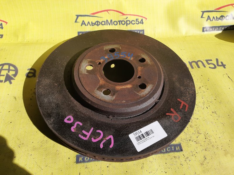 Тормозной диск передний левый TOYOTA CELSIOR 2003 UCF30 3UZ-FE 43512-50160 контрактная