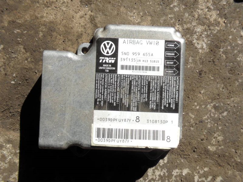 Блок управления аирбаг Volkswagen Passat 2008 B6 CBB 5N0959659A контрактная