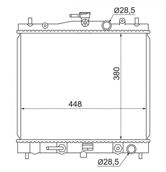 Радиатор основной NISSAN March 