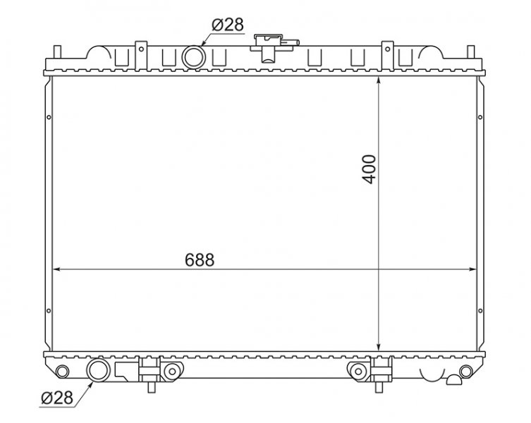 Радиатор основной AVENIR W11 QG18EM