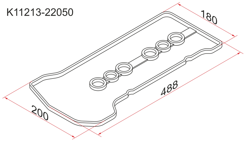 Прокладка клапанной крышки TOYOTA Allion 1NZ K11213-22050 новая