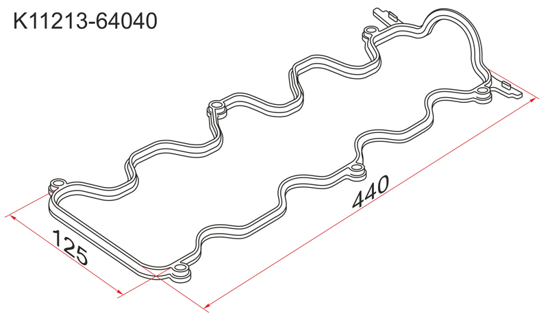 Прокладка клапанной крышки TOYOTA CAMRY -93 2C K11213-64040 новая