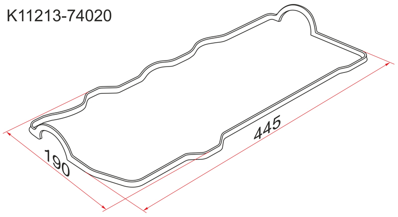 Прокладка клапанной крышки TOYOTA AVENSIS K11213-74020 новая