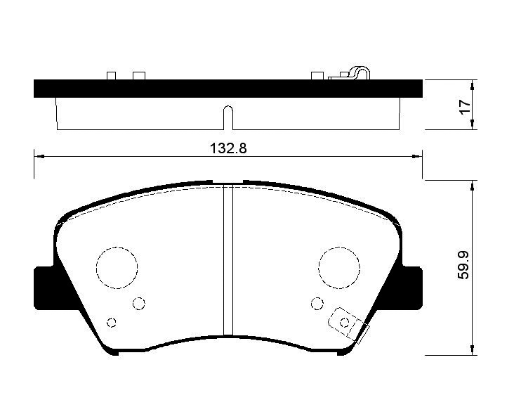 Колодки HYUNDAI SOLARIS ST-58101-1RA00 новая