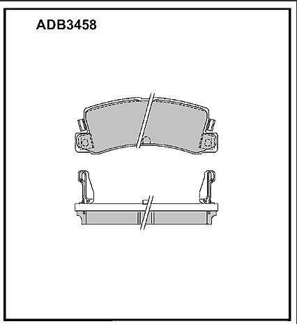 Колодки задние TOYOTA COROLLA ADB 3458 новая