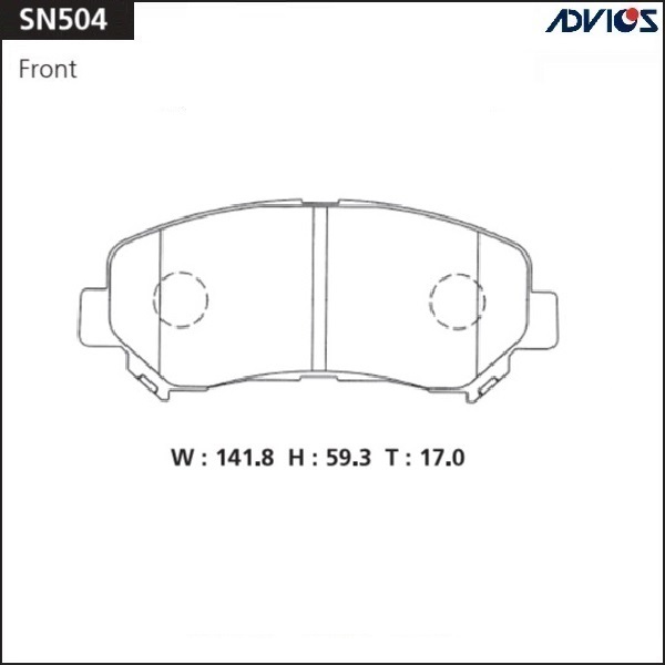 Тормозные колодки SN504 новая