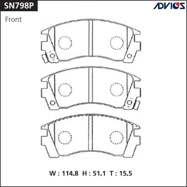 Тормозные колодки SN798P новая