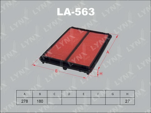 Фильтр воздушный LA563 новая