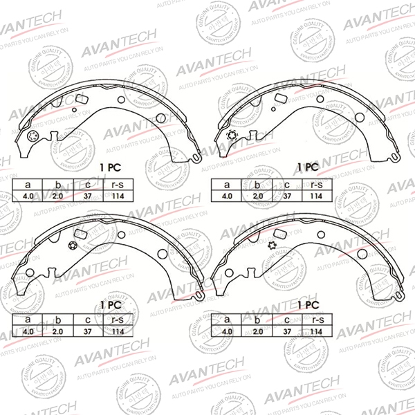 Тормозные колодки заднее AVS0106 новая