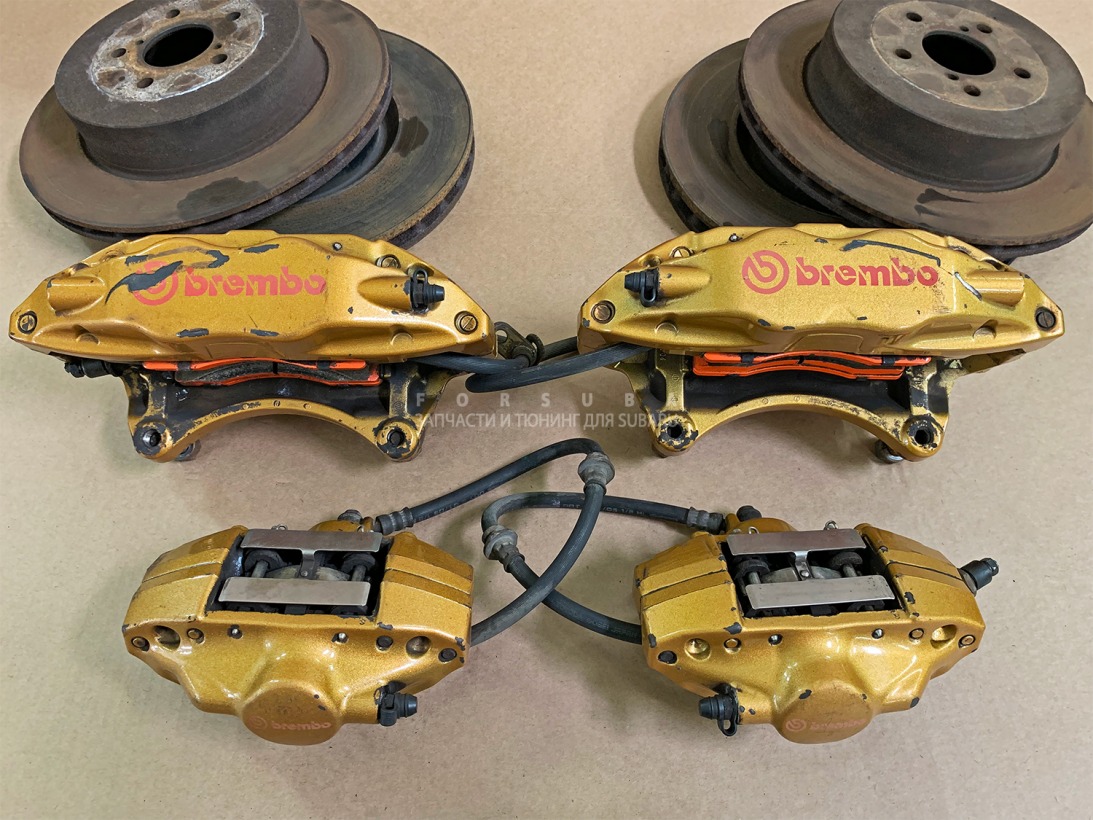 Тормоза Brembo Gold Subaru Impreza WRX STi 2003 GDB GDA GGA GGB EJ207DW5CR 26292-FE020 контрактная