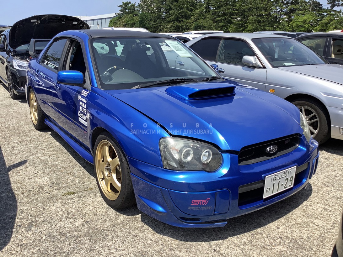 Бампер передний Subaru Impreza WRX STi 2003 GDB GDA EJ207DW5CR 57702-FE030-PG контрактная