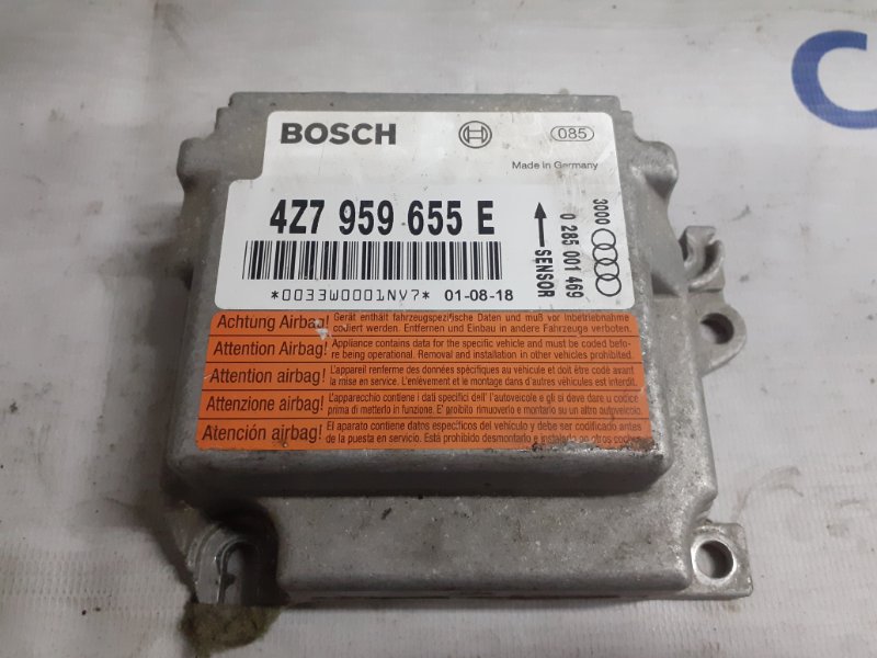 Блок управления AIR BAG AUDI ALLROAD 2000-2005 C5 2.7T 4Z7959655E Б/У