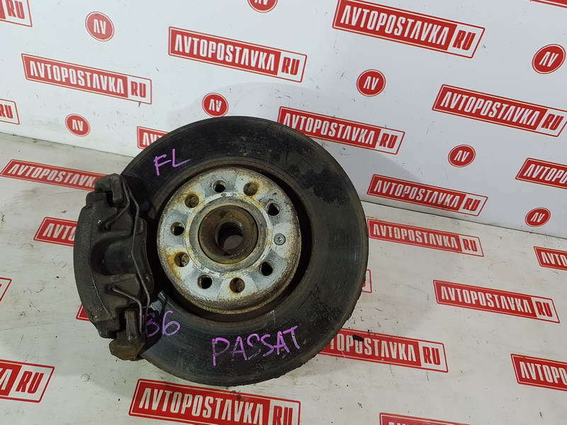 Ступица передняя левая VOLKSWAGEN PASSAT 2008 B6 BZB 3C0407253F контрактная
