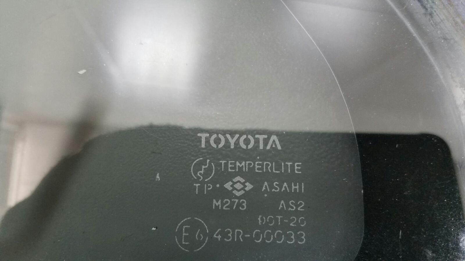 Стекло кузовное глухое заднее левое Corolla 7 1996 E100 AE100G AWPGK 5AFE 1.5л