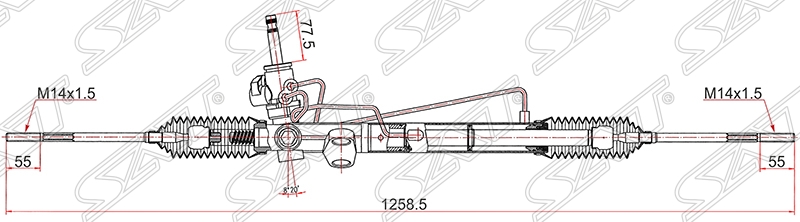 Рулевая рейка MITSUBISHI LANCER 2005 ST-MR594661 новая