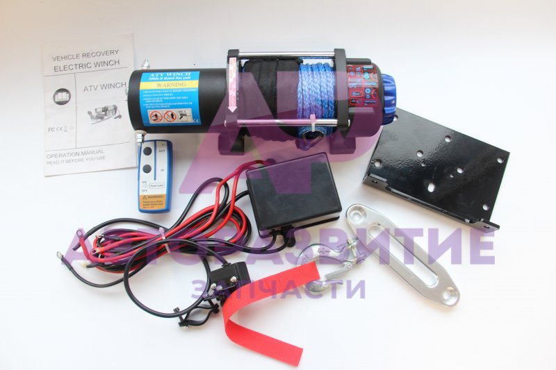 Лебедка электрическая 12V Electric Winch 5000lbs / 2268 кг стальной трос SUZUKI ESCUDO 2268 ru новая