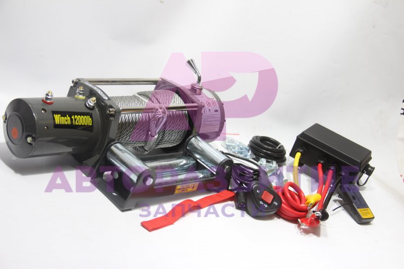 Лебедка автомобильная 12000 LBS 5400 кг Электрик Винч 12000 купить ...