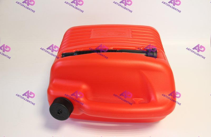 Пластиковая канистра 20 л для ГСМ дизель / бензин / масло с защитной крышкой и заливным устройством разрешена для заправки на АЗС