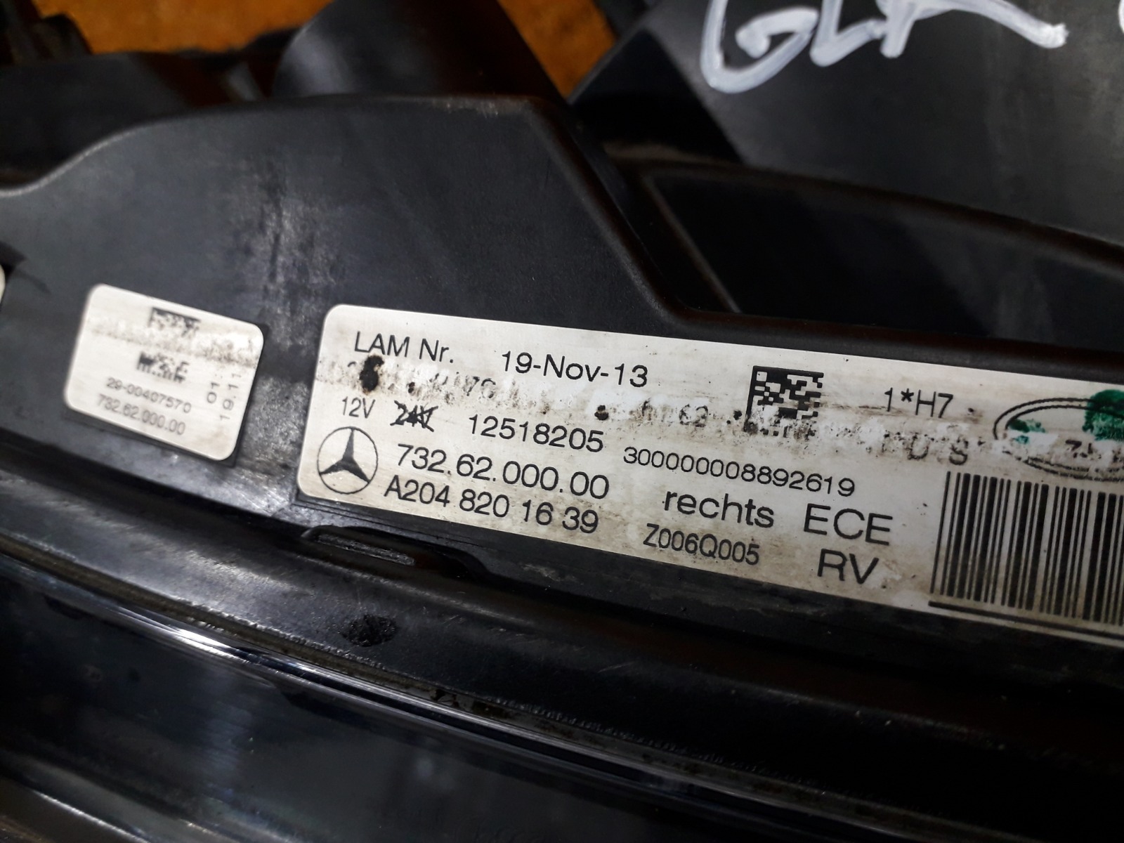 Фара glk x204