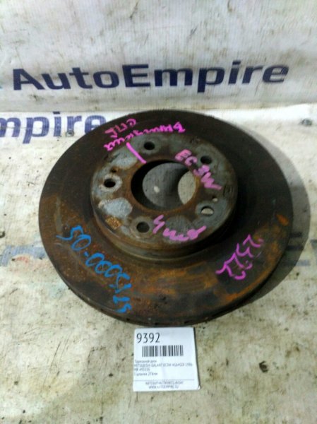 Тормозной диск передний передний MITSUBISHI GALANT 1996-2005 EC3W 4G64GDI MR 493550 контрактная