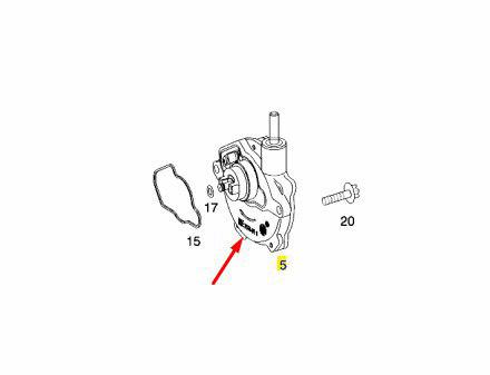 Насос вакуумный C 2004 W203 271.946 1.8L