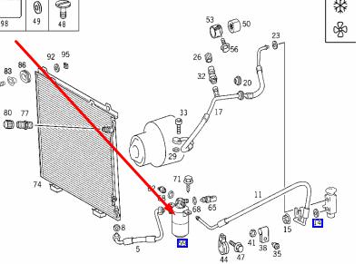 Схема кондиционера мерседес w203