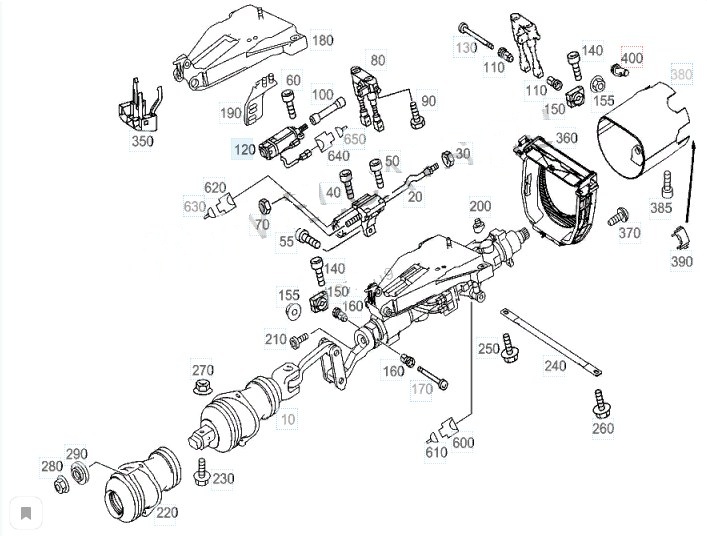 Рулевая колонка E-CLASS 2004 W211 112.949 3.2L