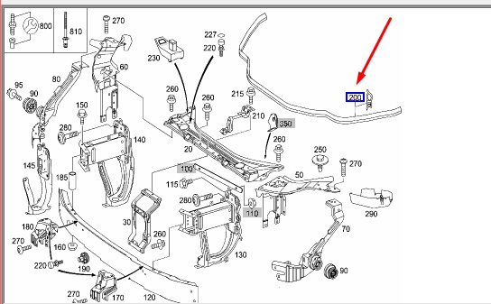 Уплотнительная резинка MERCEDES E W211 113.967 5.0L