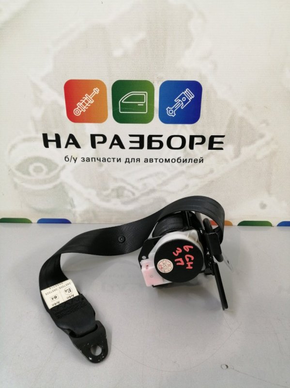 Ремень безопасности задний правый MAZDA 6 2011 GH L813 BGE130401 Б/У