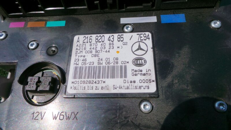 Плафон центральный Mercedes-benz S-Class W221 273
